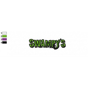 Swampy Logo Wheres My Water Embroidery Design